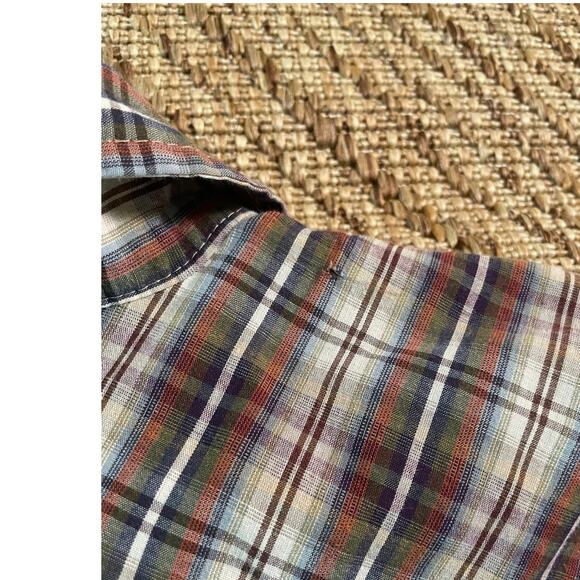 Canyon Guide Outfitters Short Sleeve plaid Metal Snap Button Front SZ XL Shirt - Picture 5 of 8